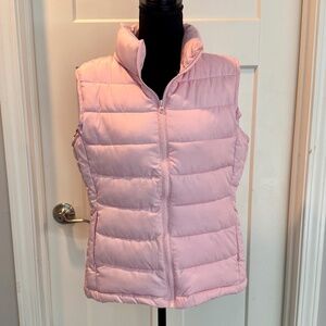 River & Rose medium weight Vest, L, EUC, Pink, Poly filled